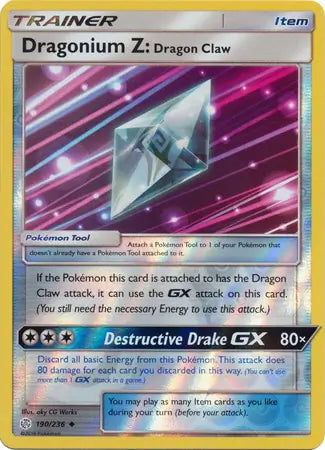 Cosmic Eclipse Dragonium Z: Dragon Claw #190/236 reverse holo